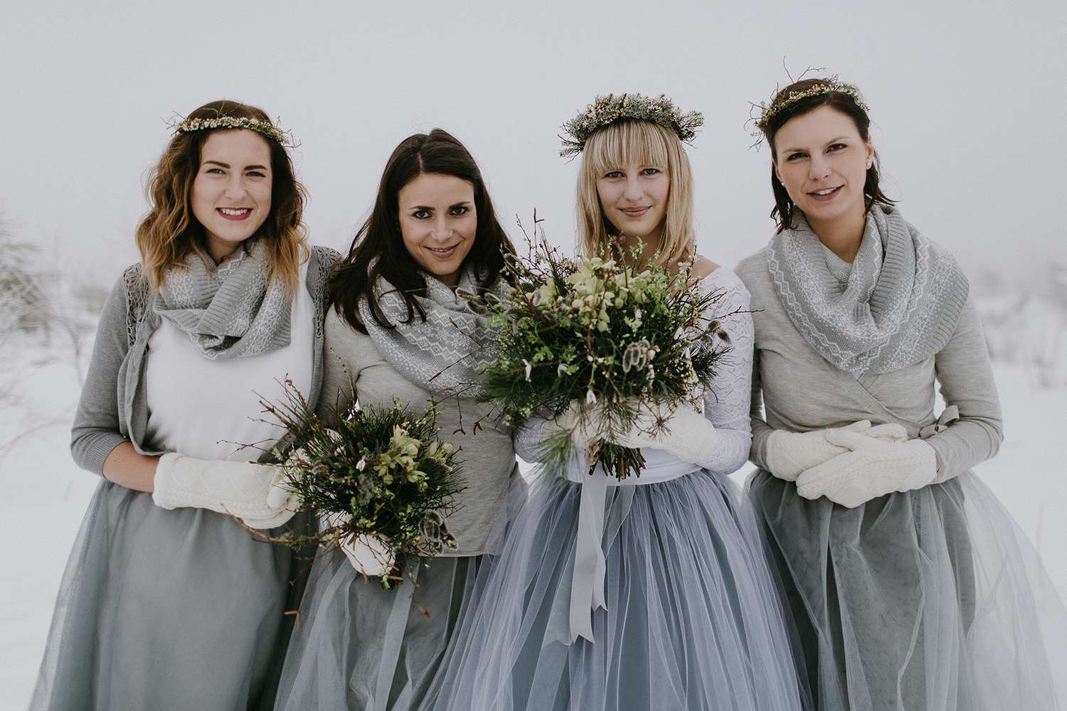 Gray Bridesmaid Dresses