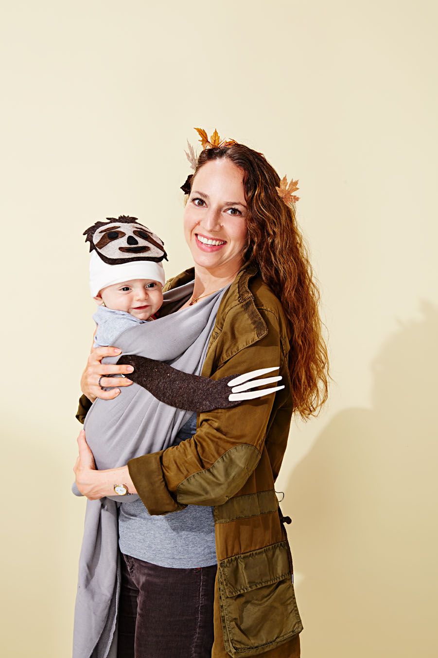 mommy tree and baby sloth costumes