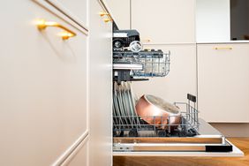 Open dishwasher