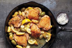 Skillet Chicken with Potatoes and Olives