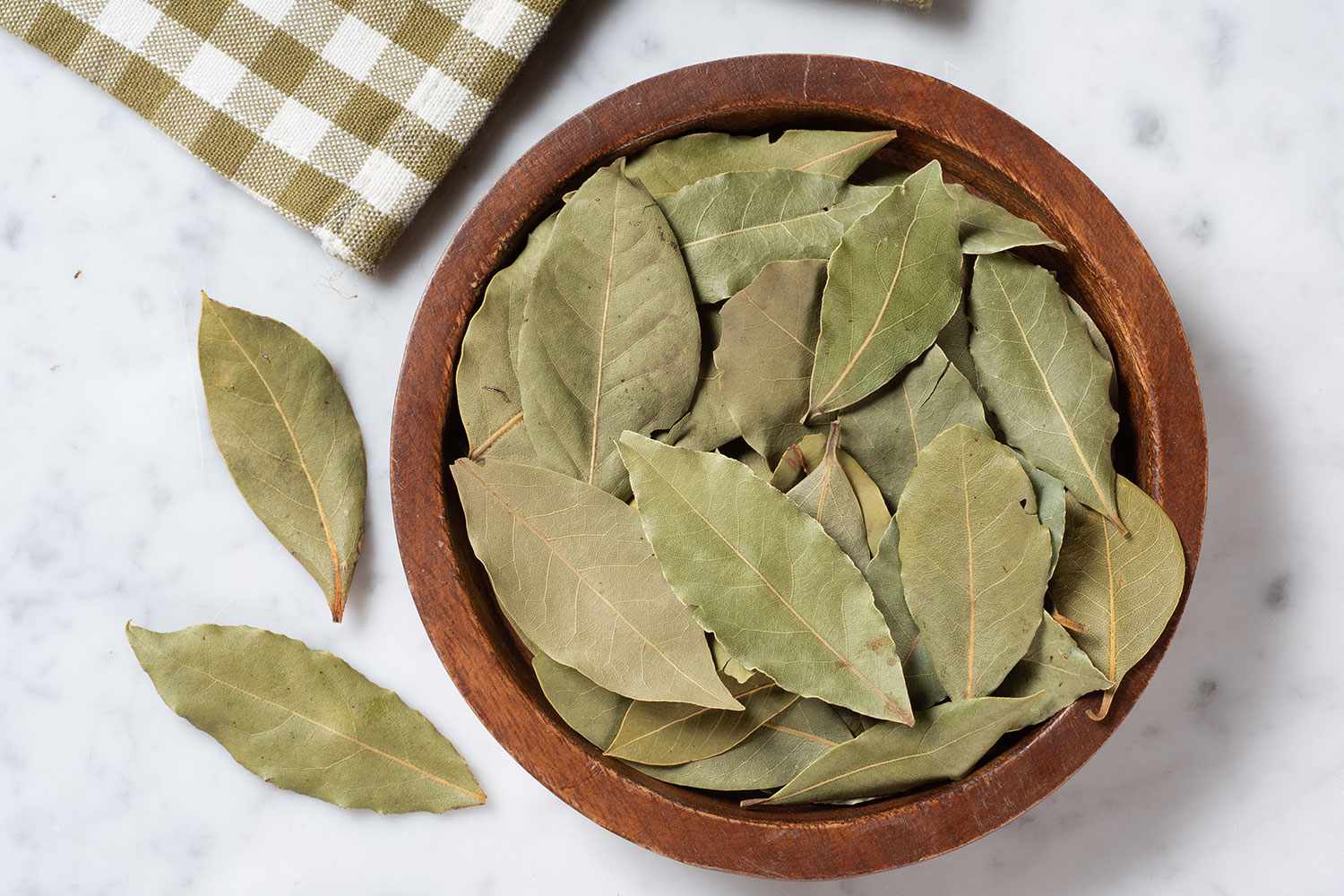 Bowl of bay leaves