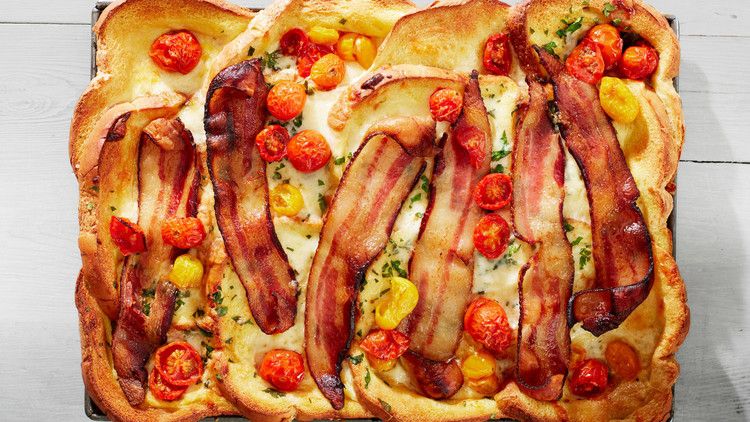 bacon egg and cheese baked french toast