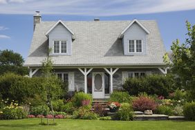 A house with a front garden and a gable roof