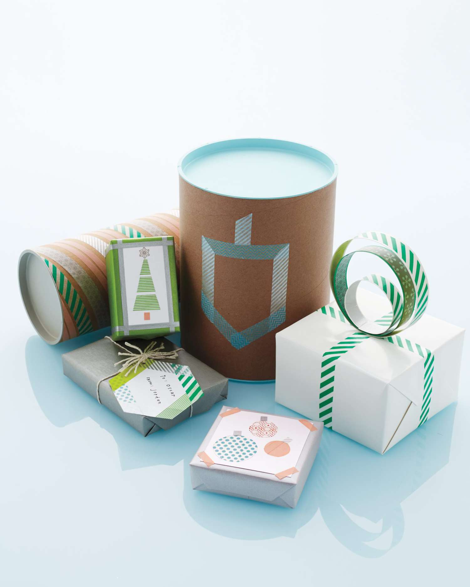 washi tape gift-wrapping