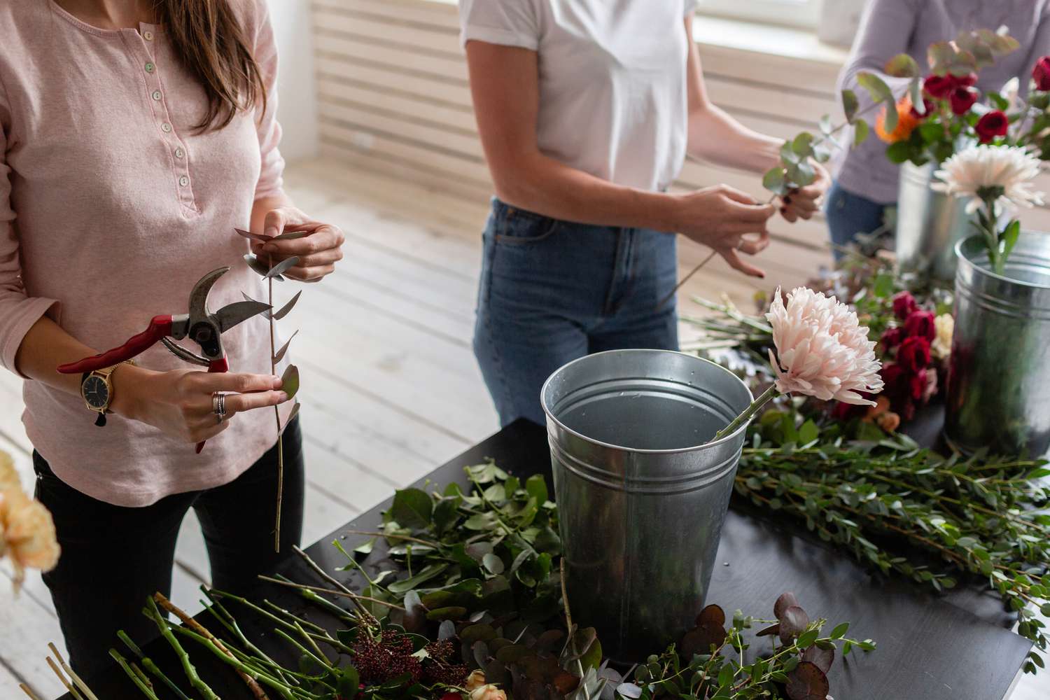 Flower arranging class
