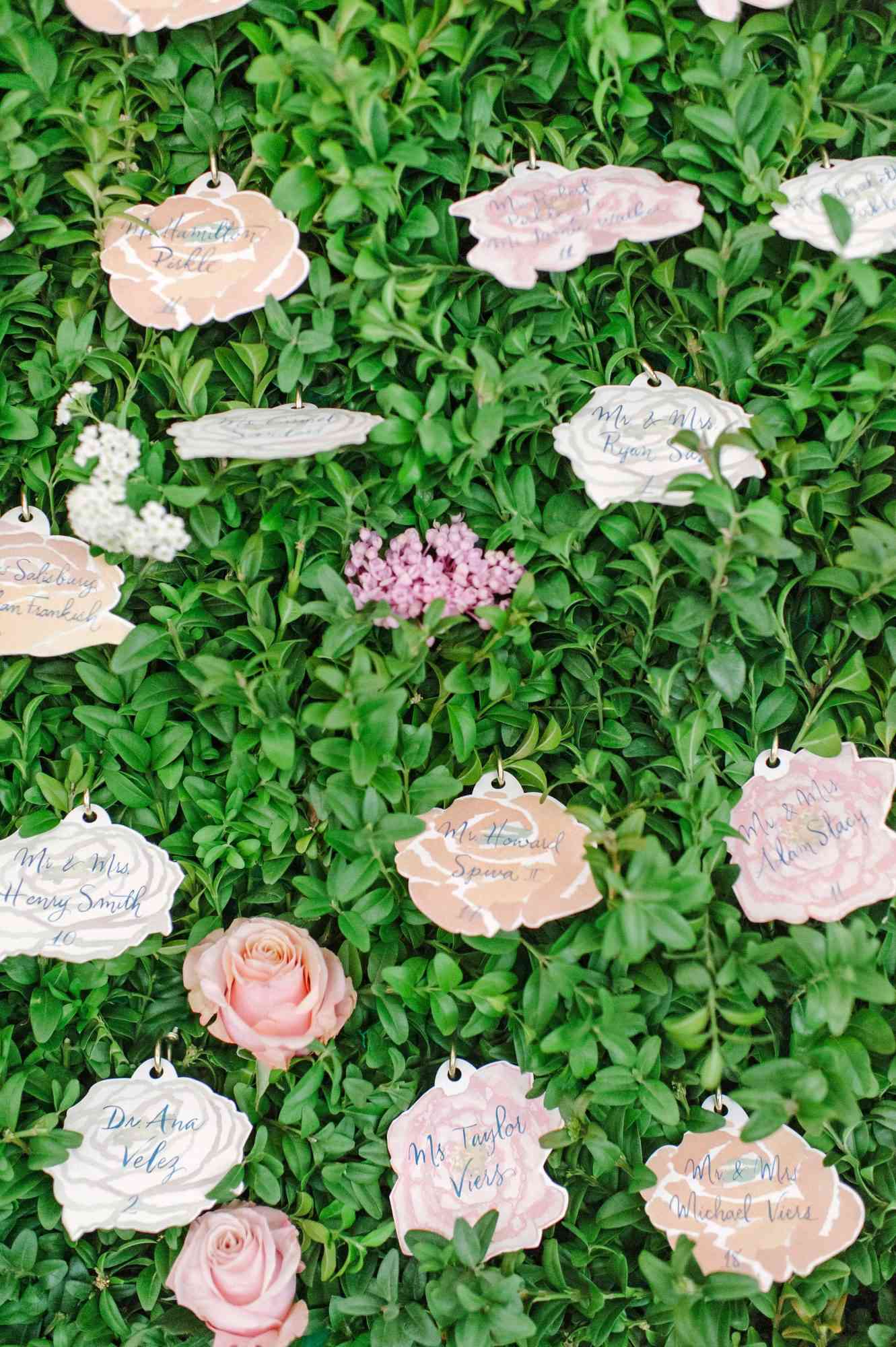 stefanie drew wedding escortcards