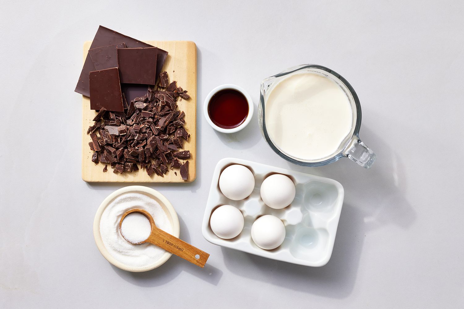 Ingredients for Chocolate Mousse