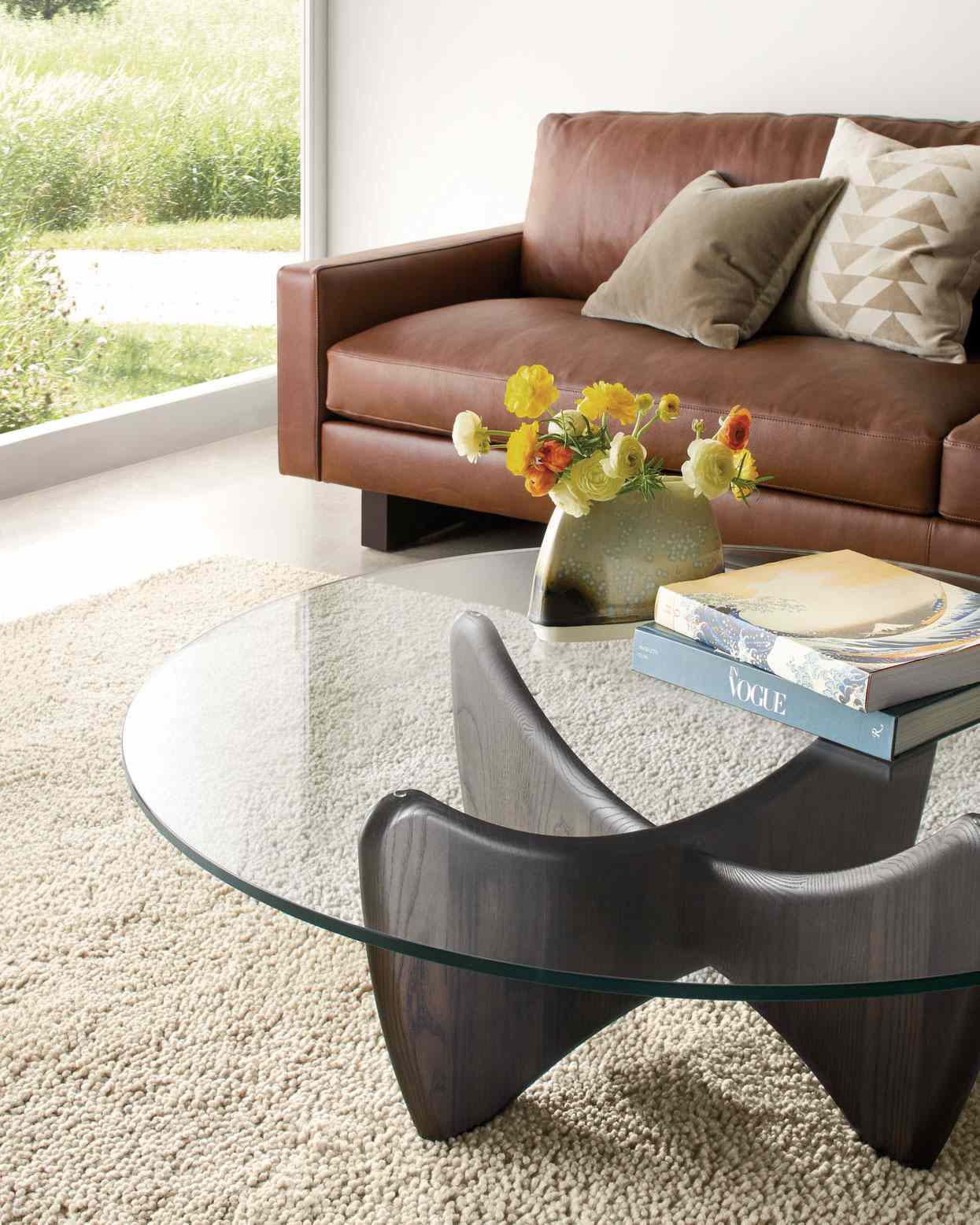 Coffee table with odd number of items