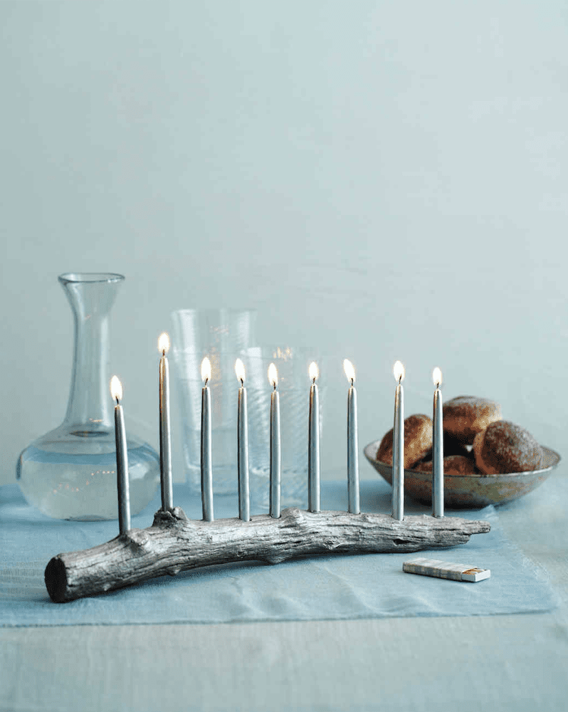 silver branch menorah