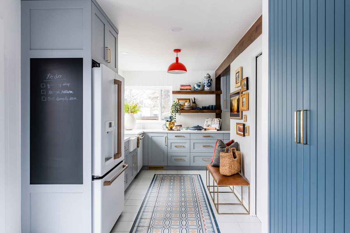 rug in small kitchen