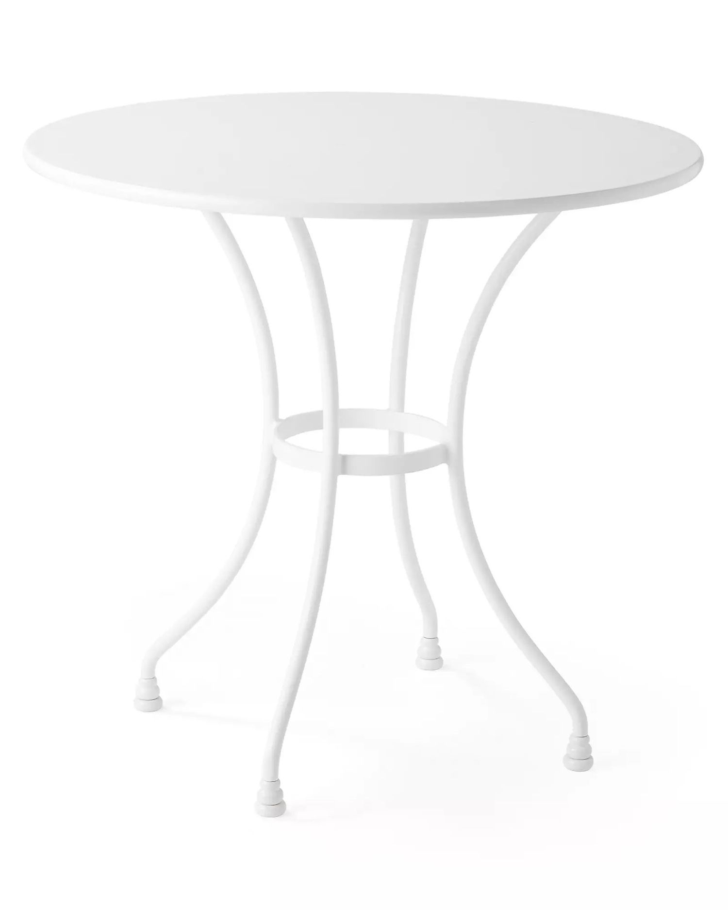 white bistro table