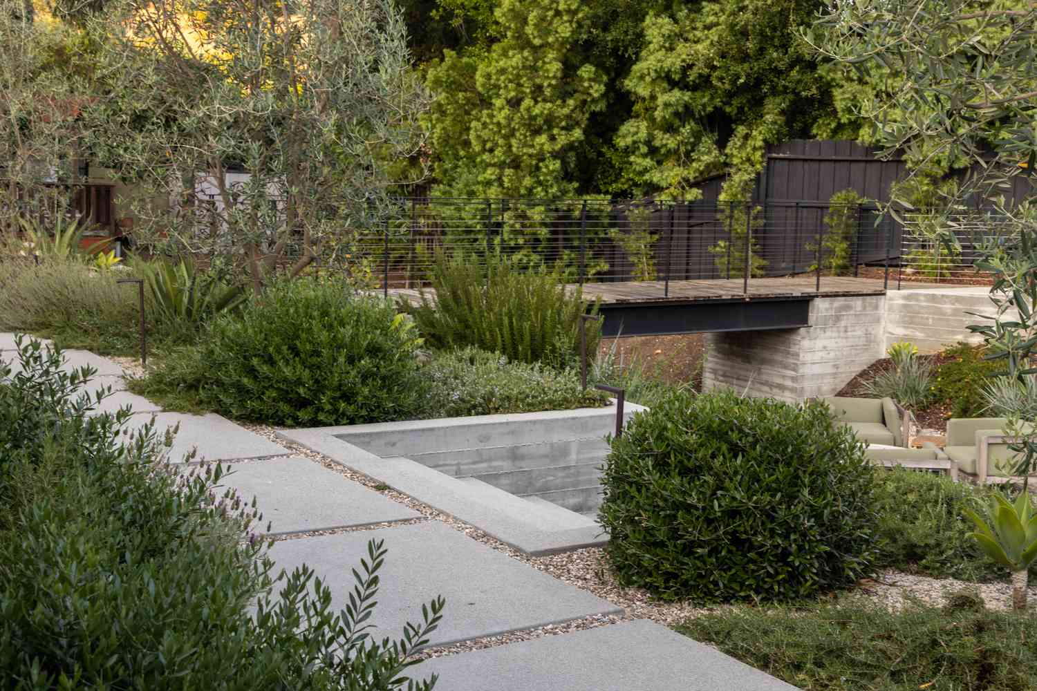 Concrete Patio with walkway