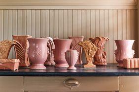 pink McCoy pottery