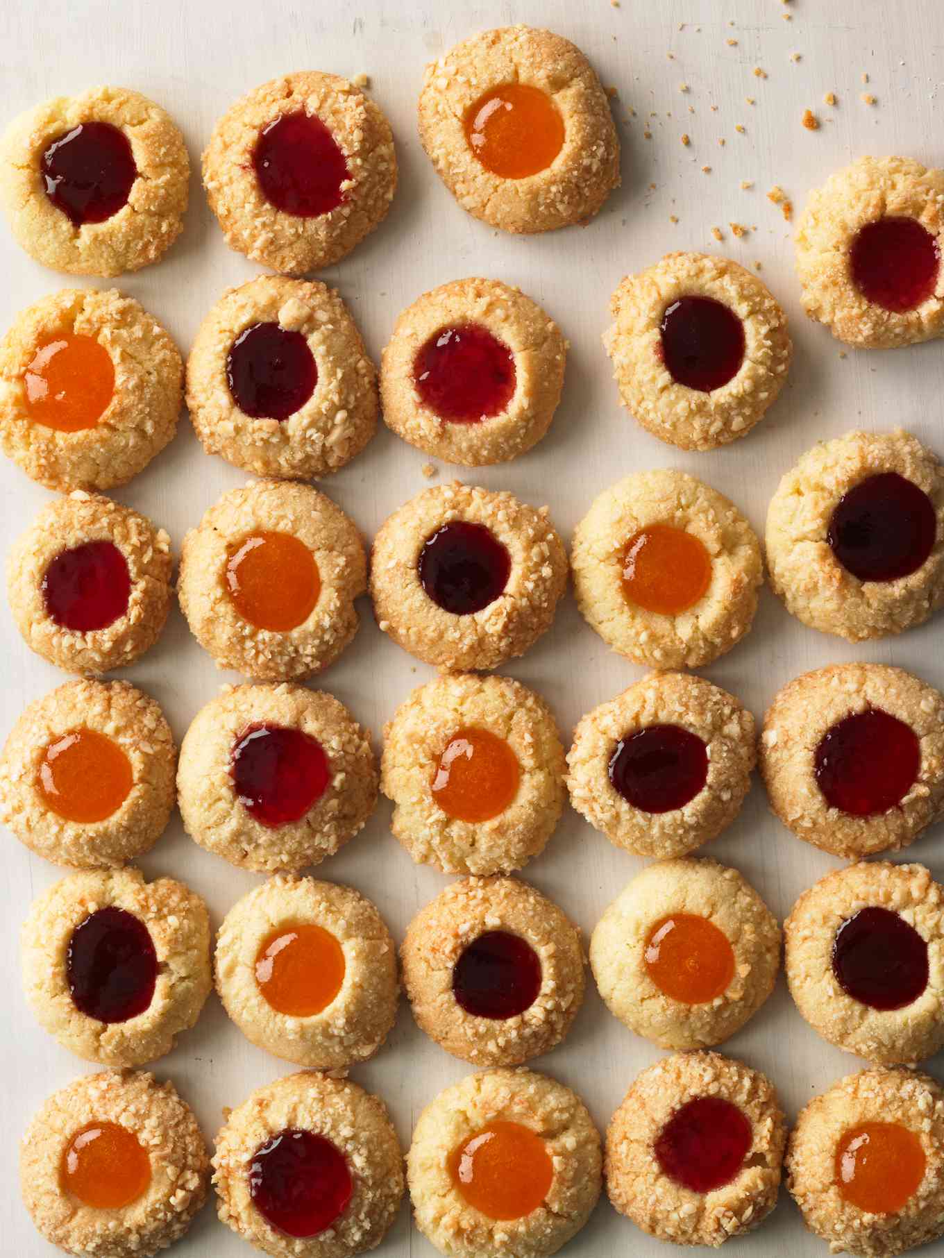 holiday handbook 2011 almond jam thumbprint cookies