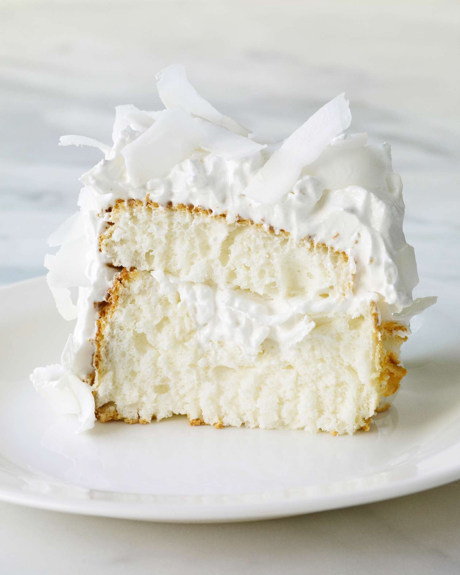 coconut cloud cake slice