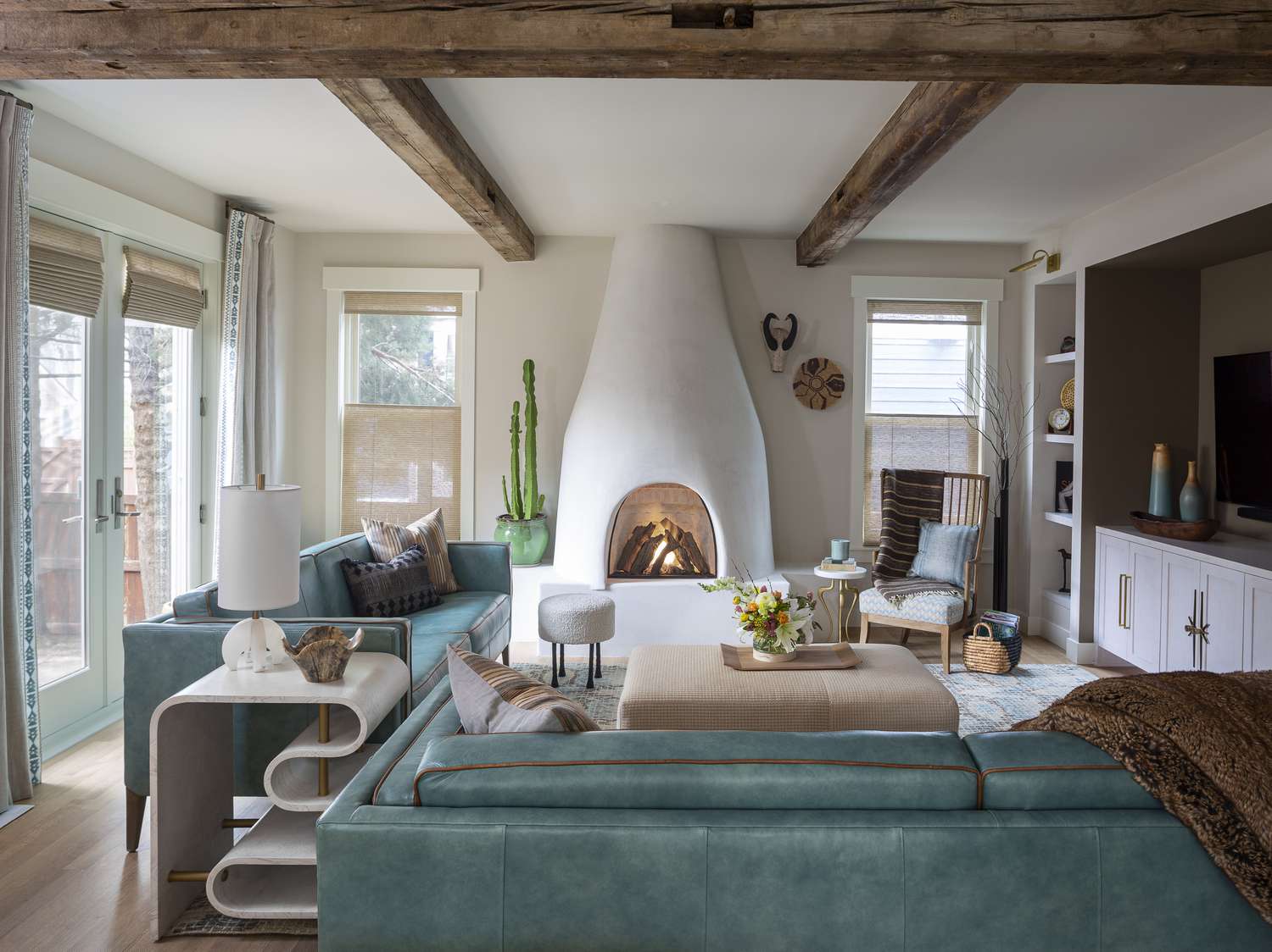 White and Cream Fireplace