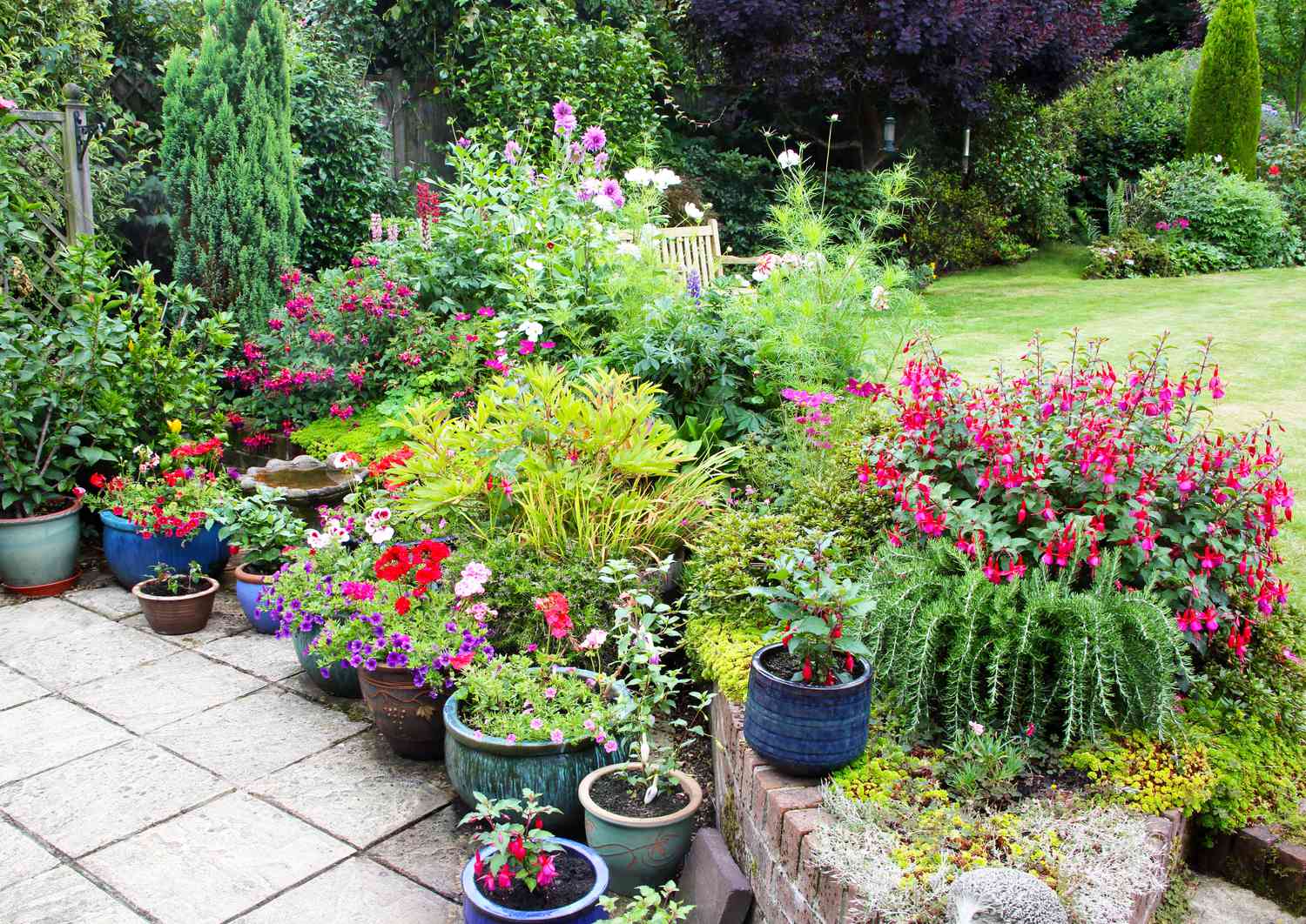 Flower beds and flower pots