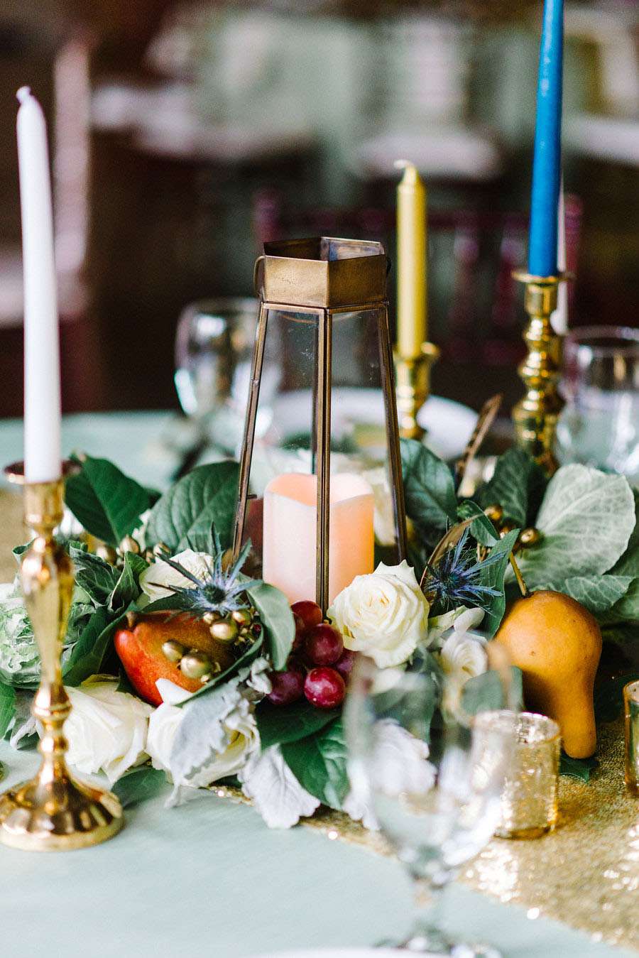 centerpiece with candles