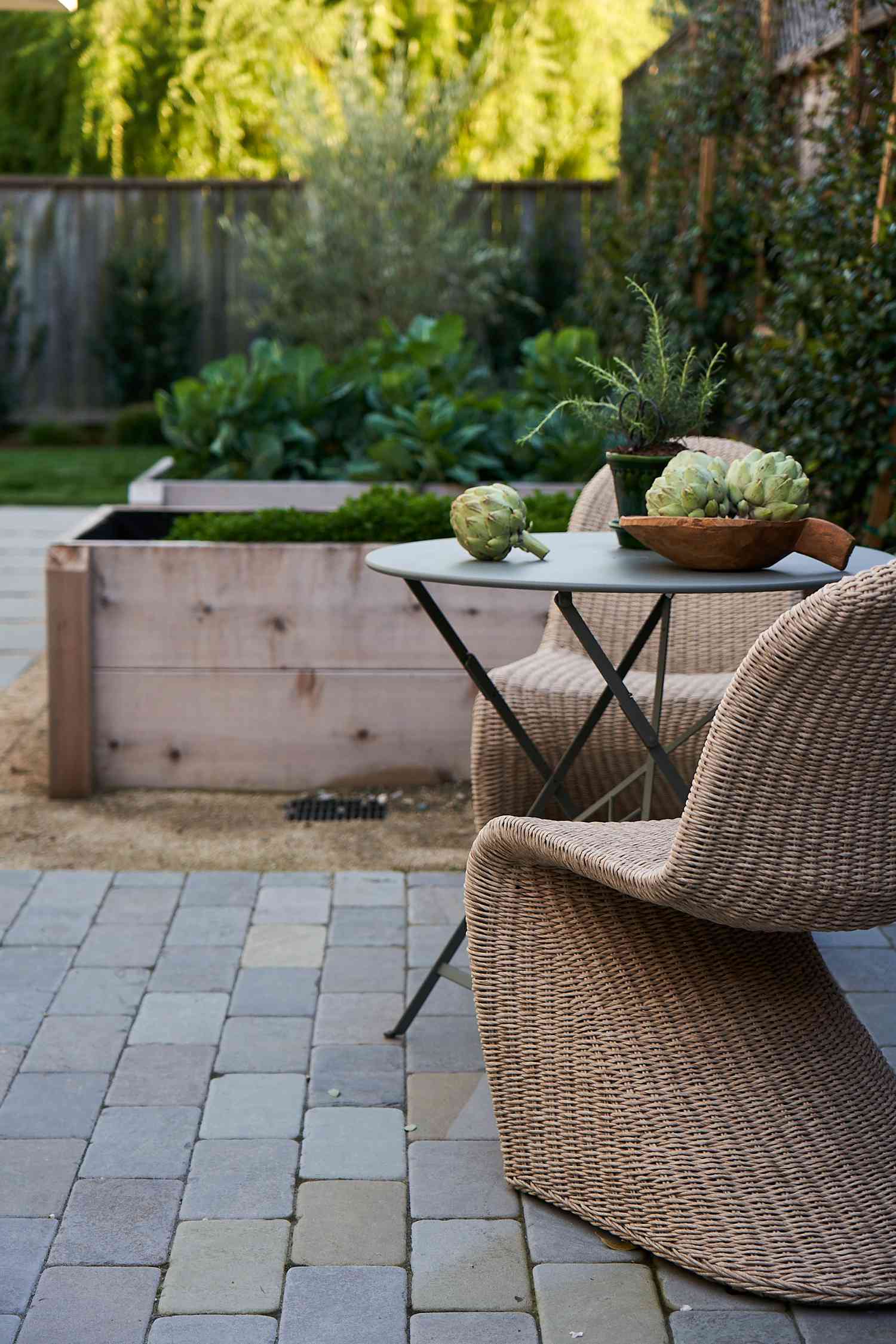 multi-color paver patio