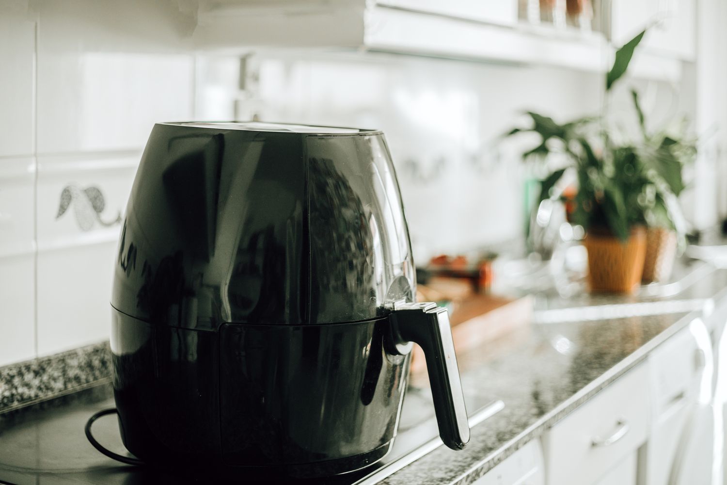 Air fryer on a kitchen countertop