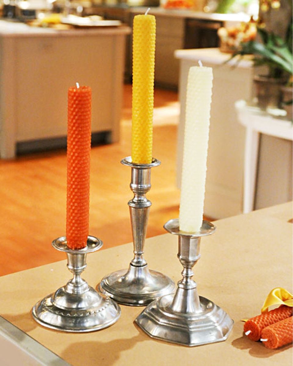 colorful wax candles