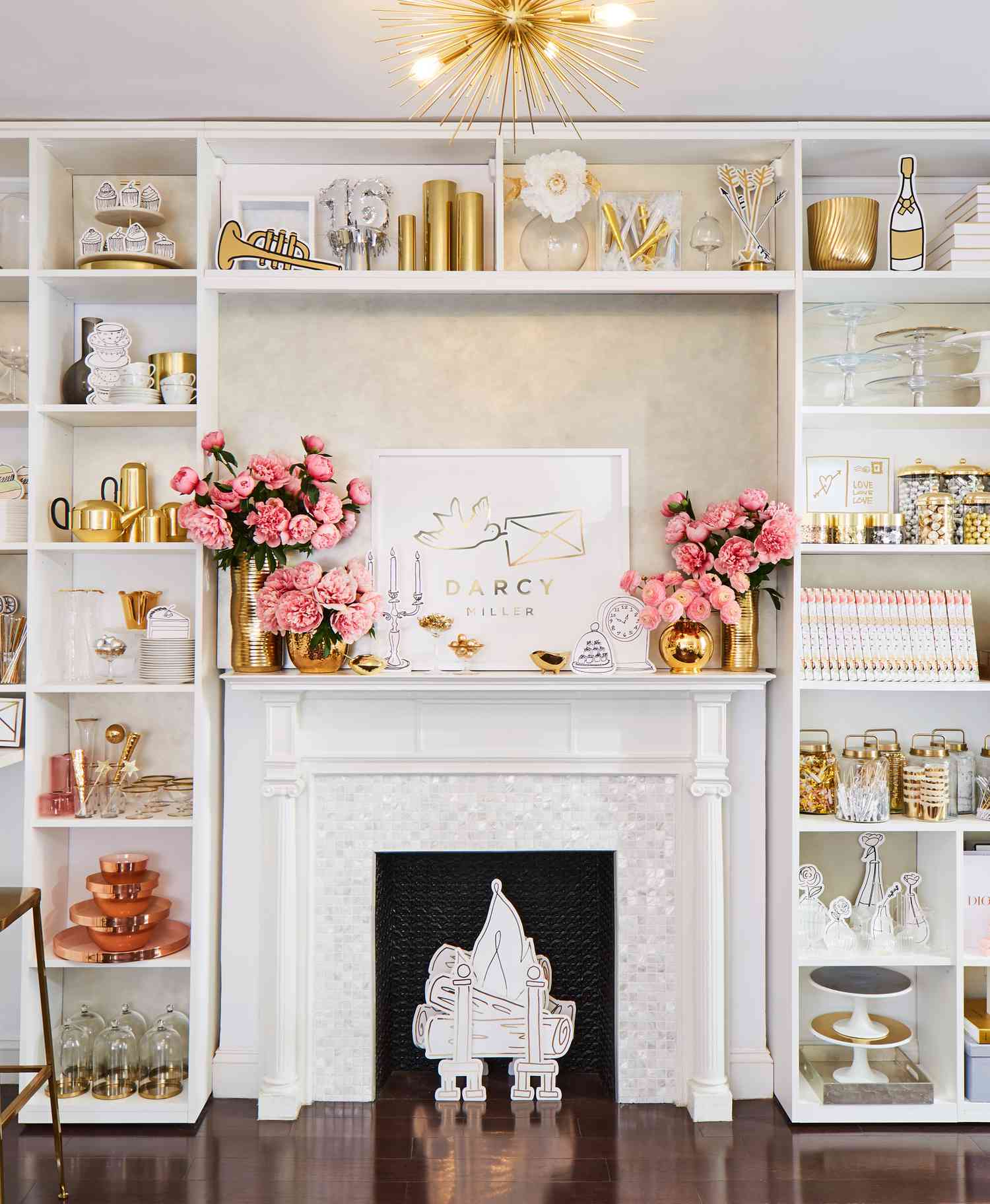 Darcy Millet Mantle Wall