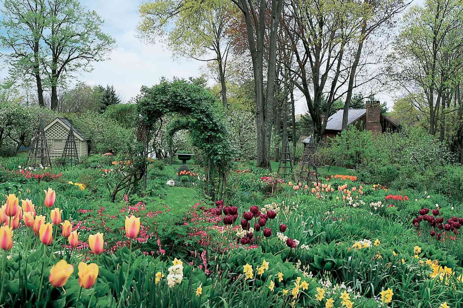 colorful garden at turkey hill