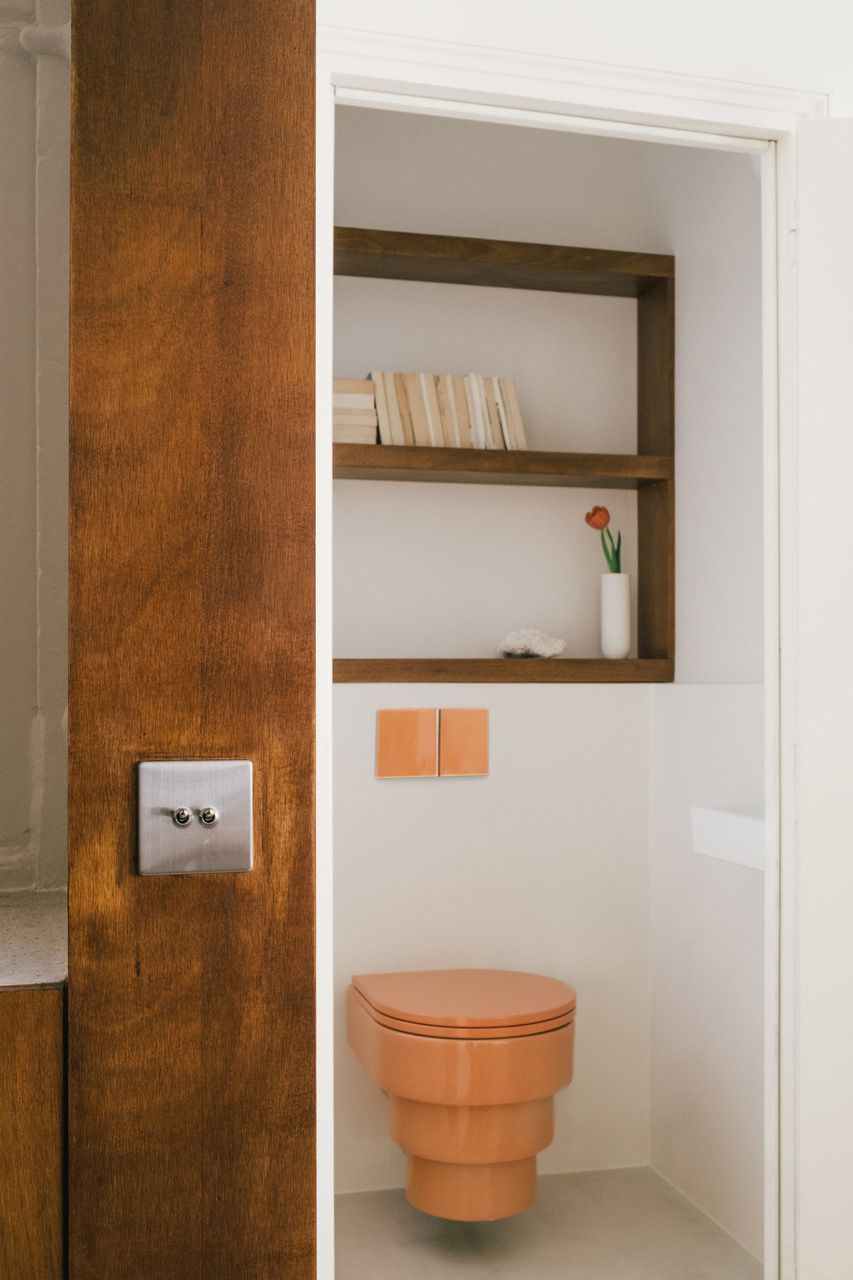 orange toilet design