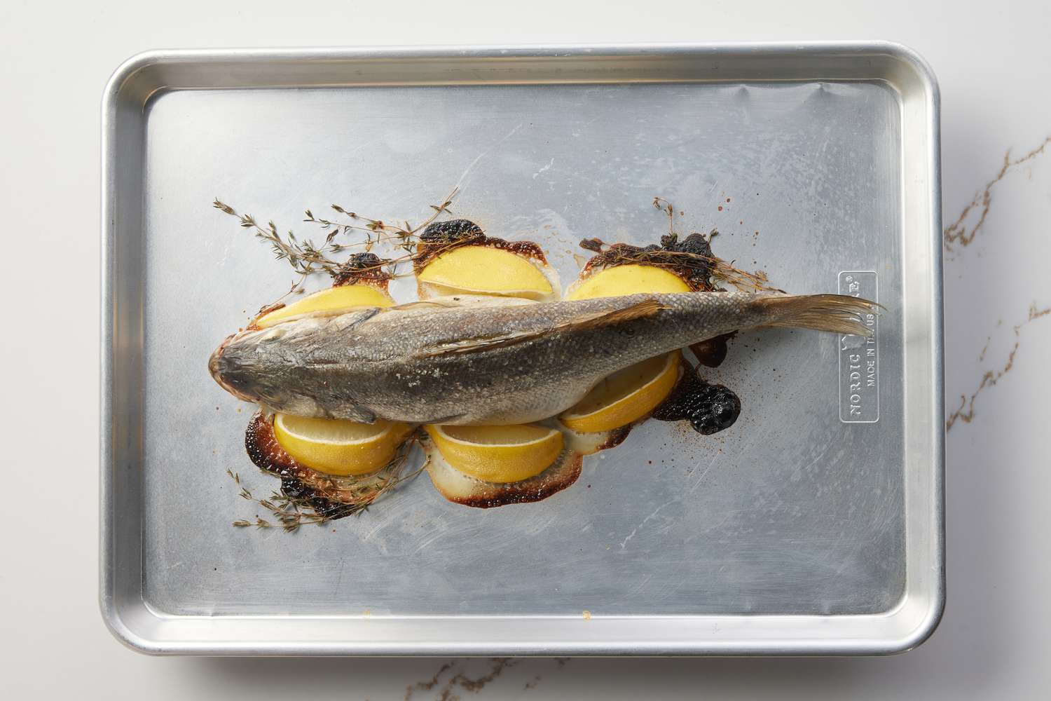 Roasted Branzino with Lemon & Thyme Step 4