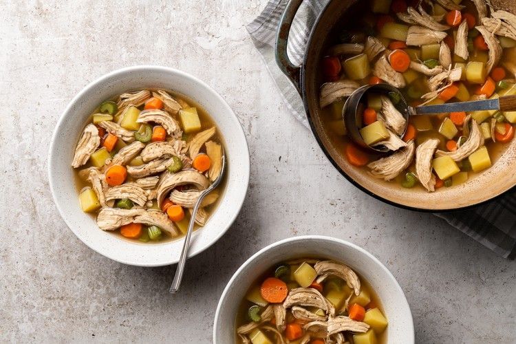 classic chicken-vegetable soup