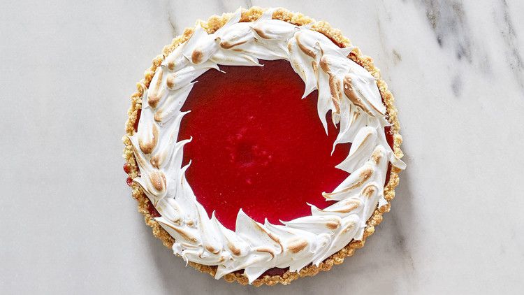 Cranberry-Meringue Tart