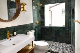 Disappearing walk-in shower