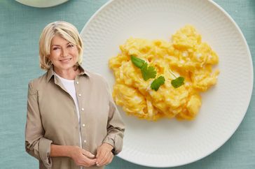 decorvow next to a plate of scrambled eggs