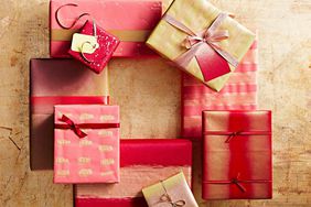 Red and gold packages