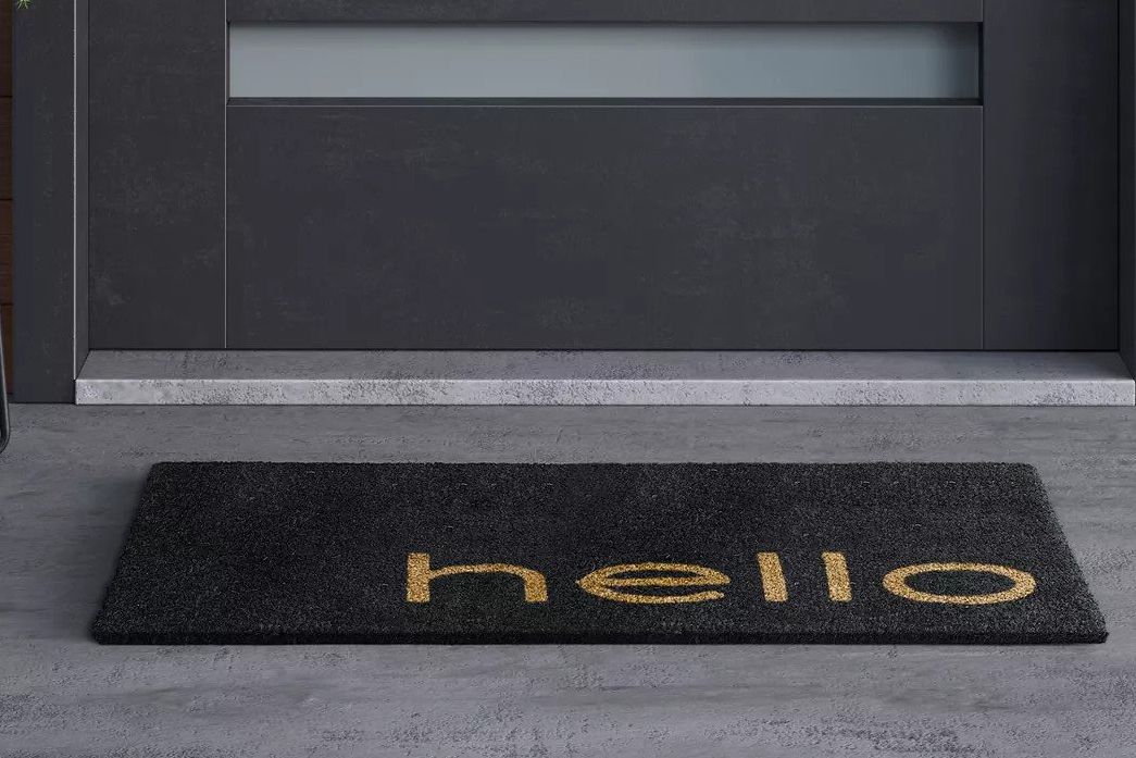 Project 62 Hello Doormat in Black