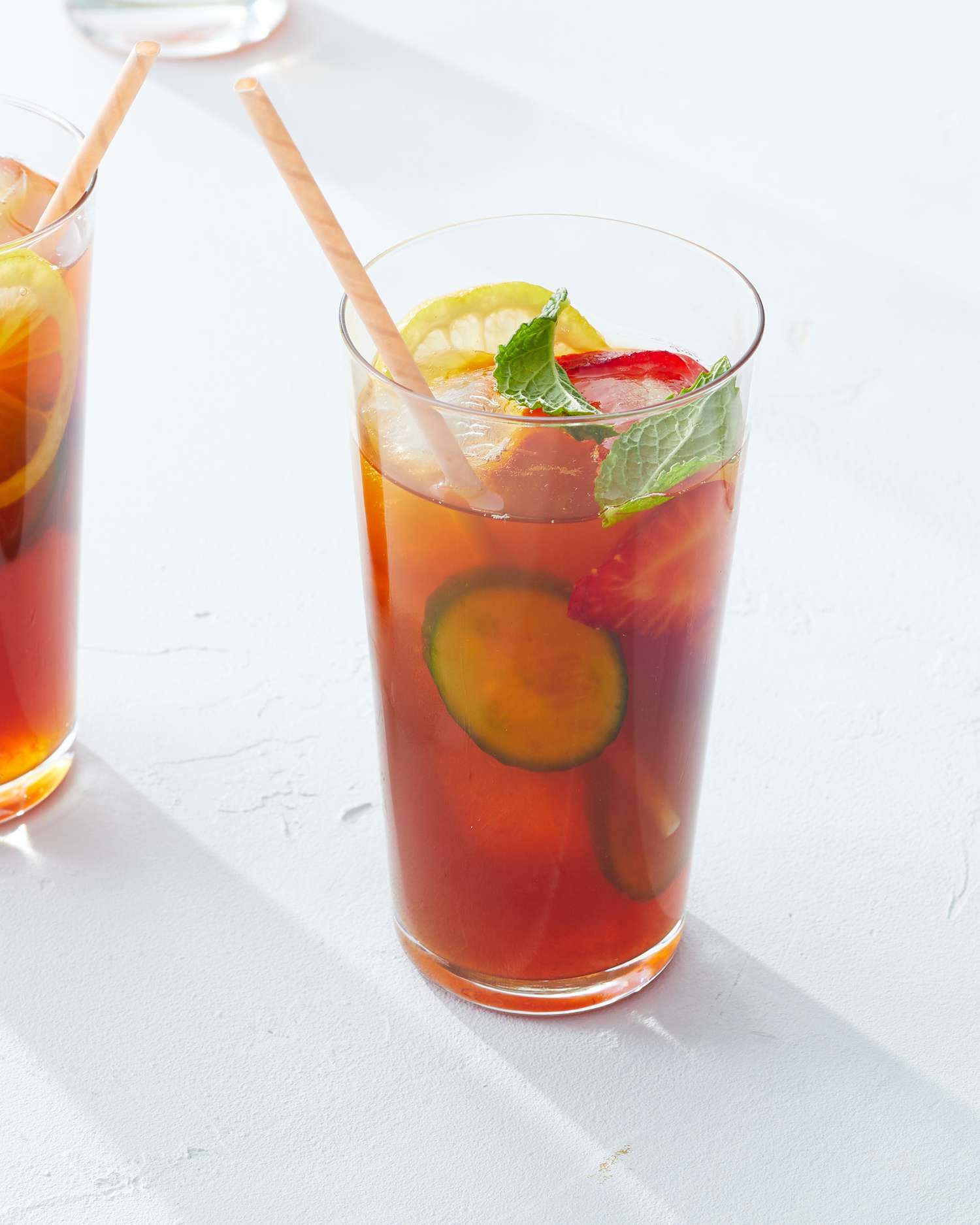 cocktail pimms cup cucumber mint