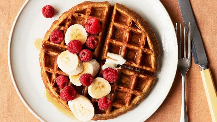 peanut butter banana waffles