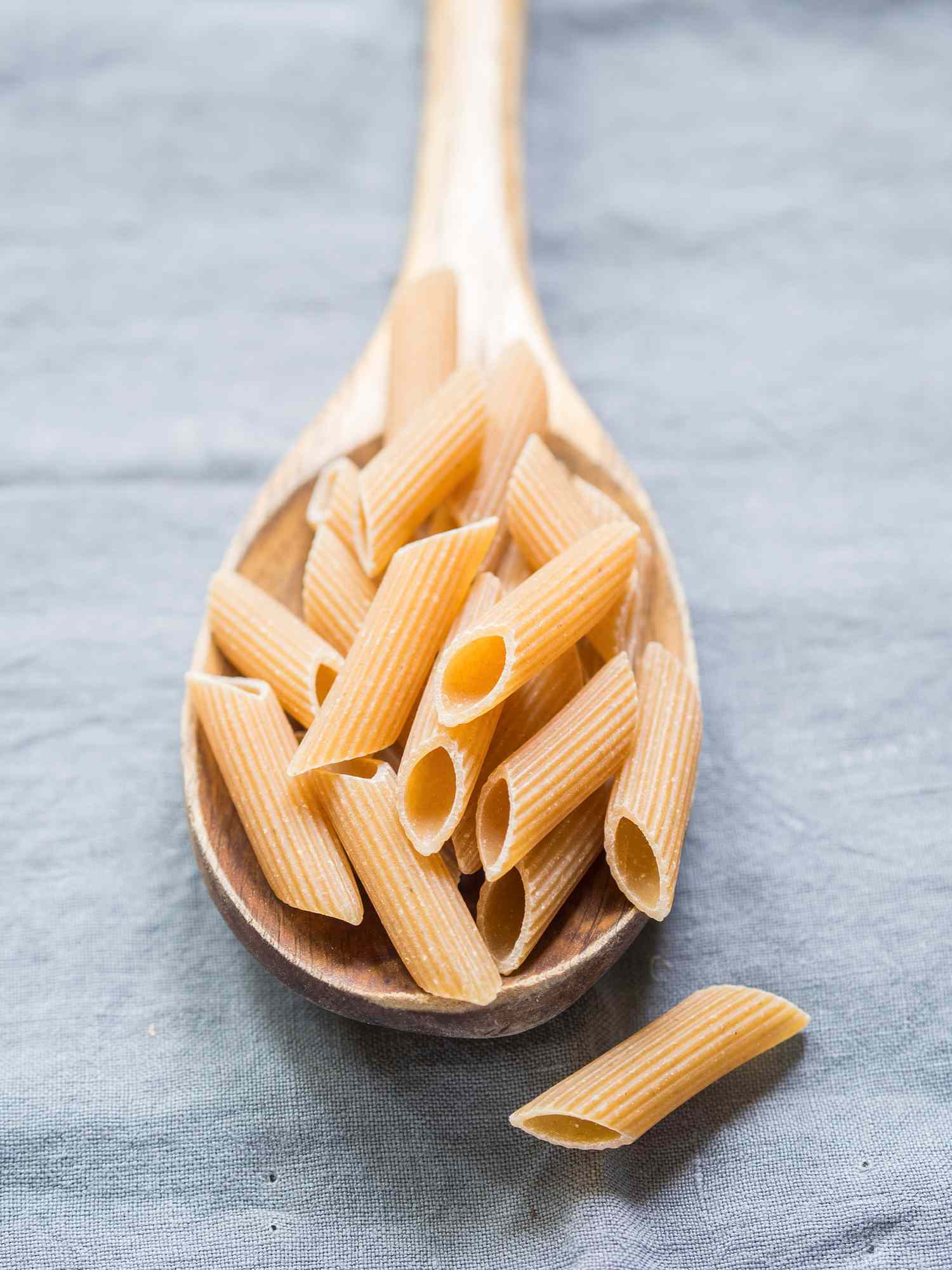 Whole Wheat Pasta in a Spoon