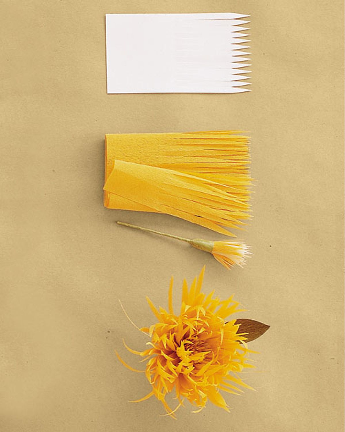 spider mum paper flower