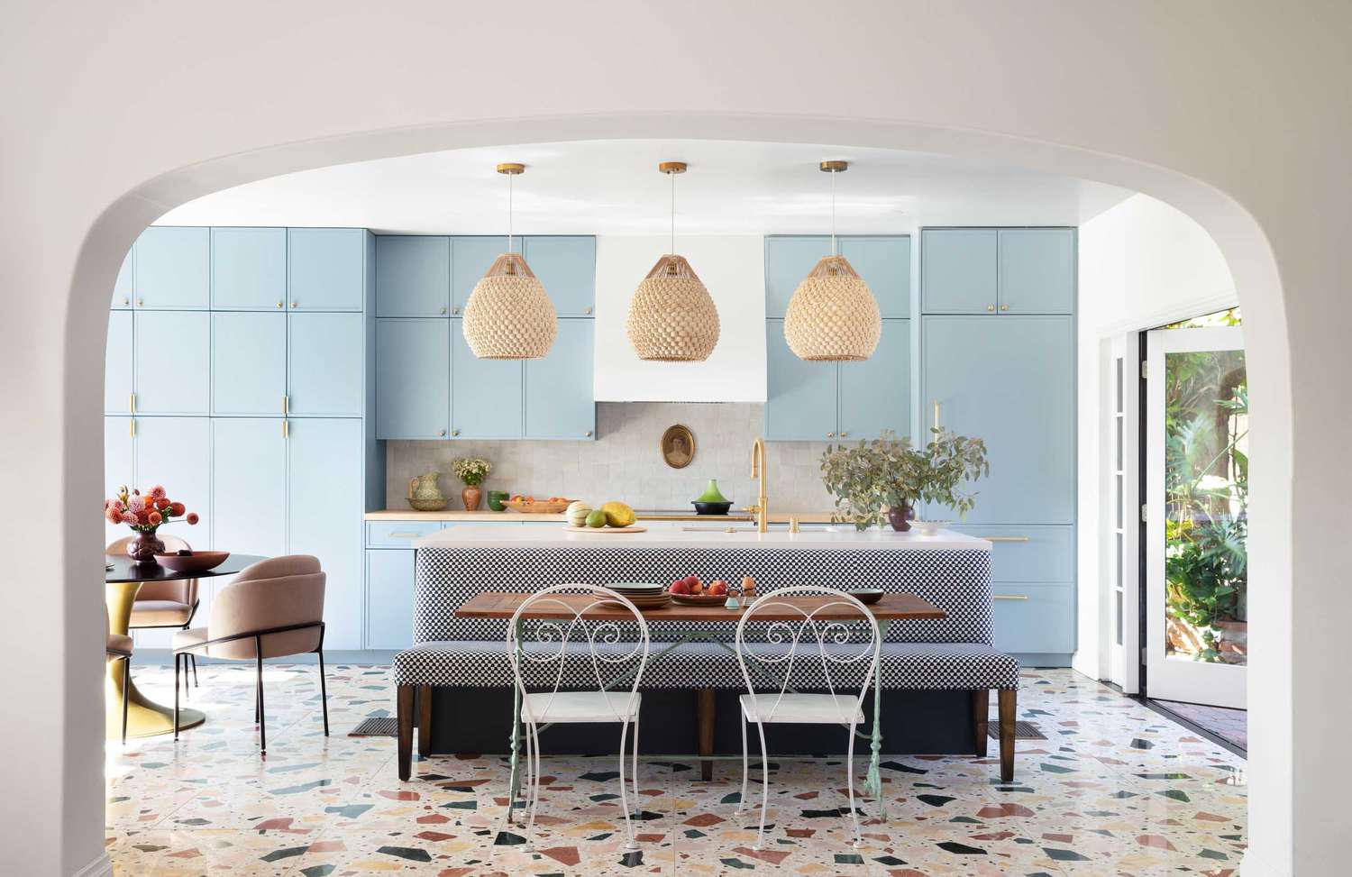 terrazo flooring in modern kitchen 