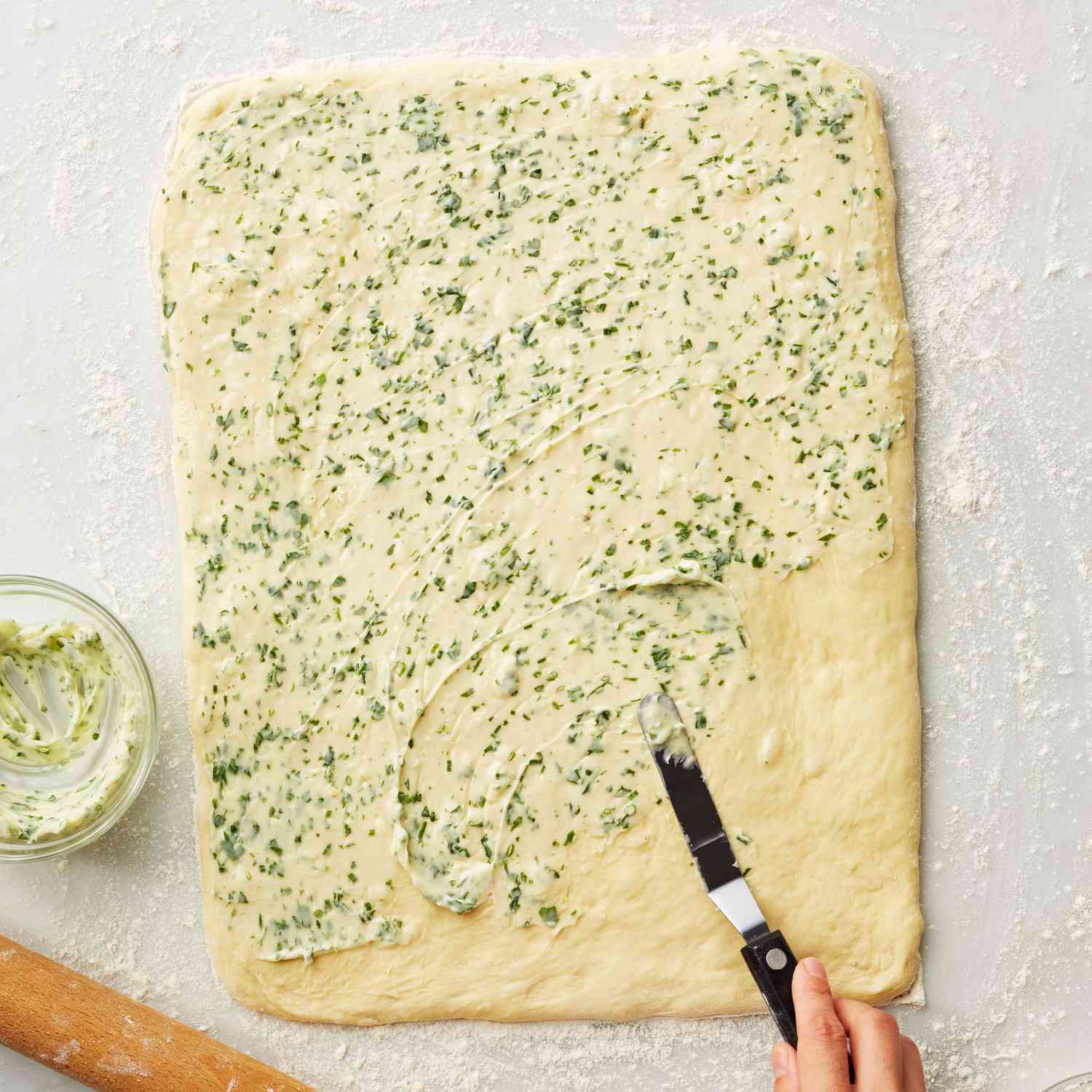 herb bread how to spread