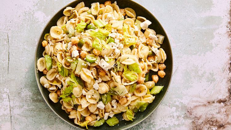 Orecchiette, Celery, and Olive Salad
