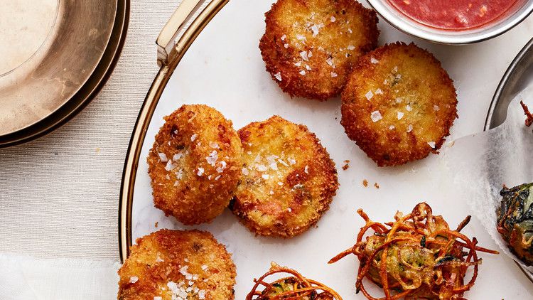 salmon-and-mashed-potato croquettes