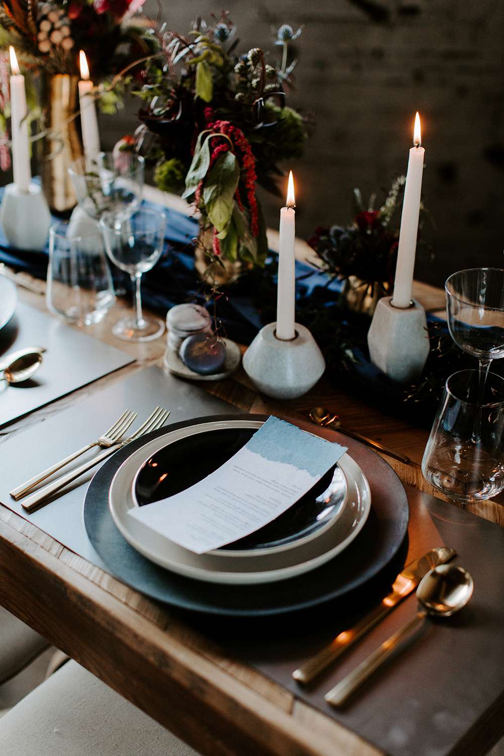 Peach, Green, and Gold Tablescape