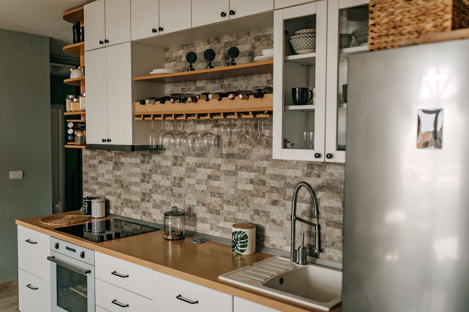 tile backsplash gray 