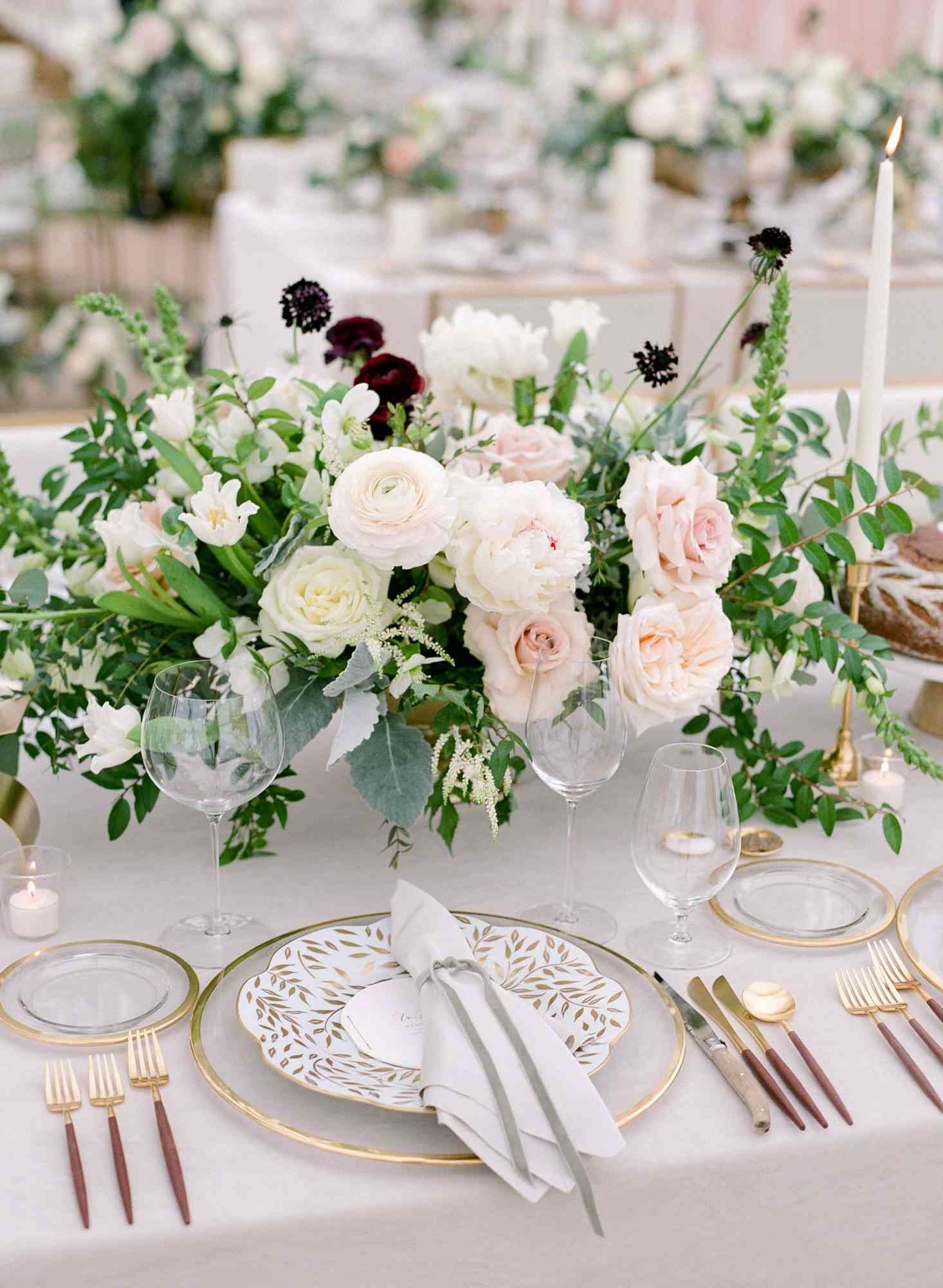 kelsey joc wedding santa barbara california placesetting