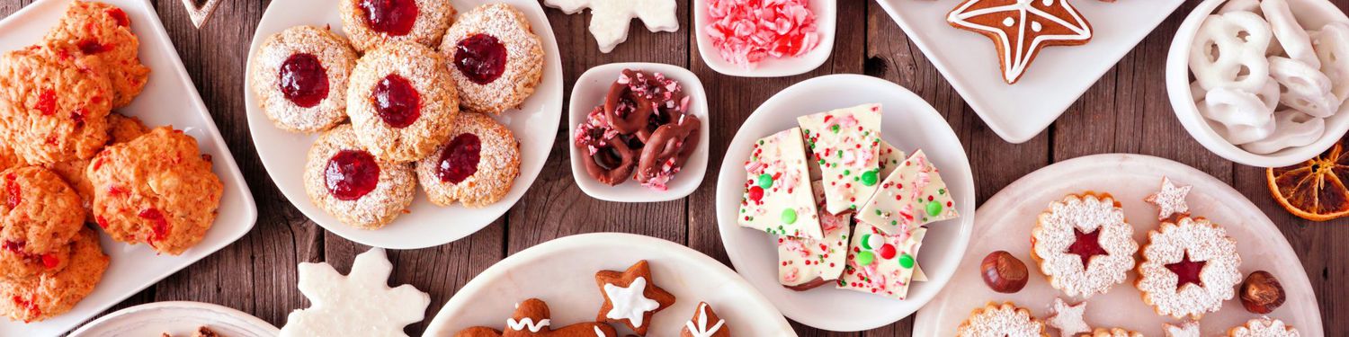 assortment of holiday treats
