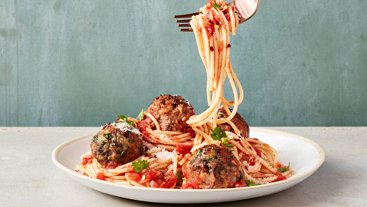 meatball makeover spaghetti