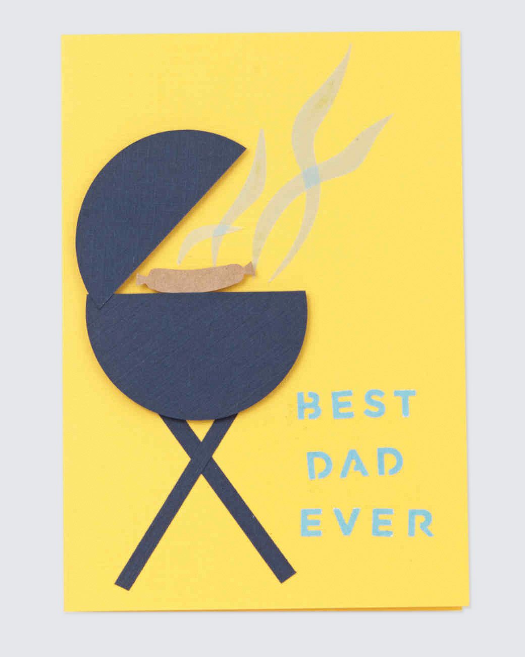 best dad ever grill card fathers day