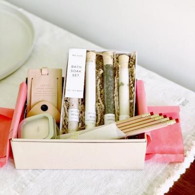 be my bridesmaid planning kit with pencils and candles